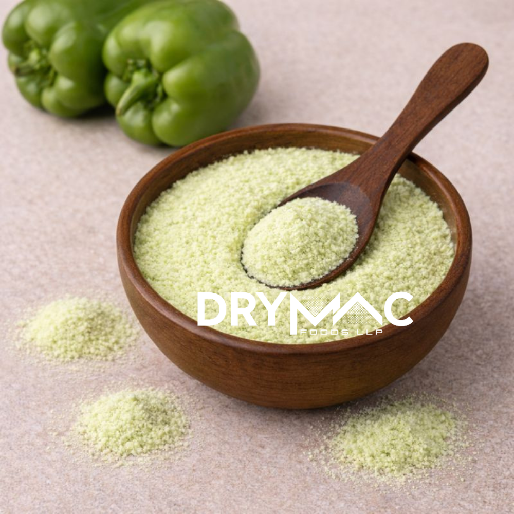 Spray Dried Green Bell Pepper Powder - Powder Form, 12-Month Shelf Life | Soluble in Water for Versatile Culinary Applications