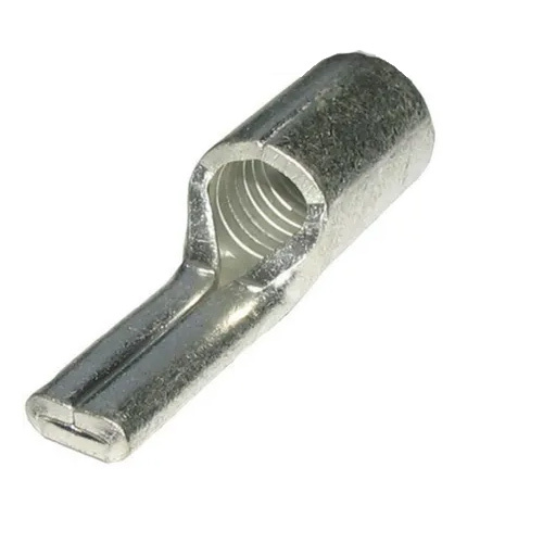 Pin Type Cable Lug - Copper, 16 Sq Millimeter Diameter, Silver Color, Zinc Plated Finish | Ideal For Industrial Applications, Secure Connection