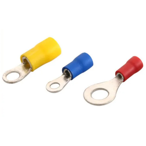 Ring Type Copper Lugs - Copper Material, 1.5 Sq Mm Diameter, Red Color | Industrial Application, Standard Style, Easy Installation, 6-12 Month Warranty