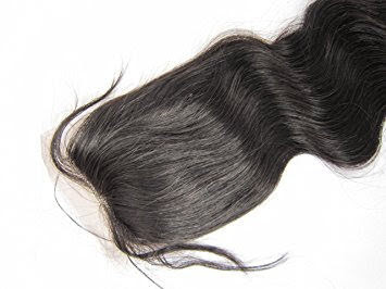 Human Hair Closure - Color: Black/brown