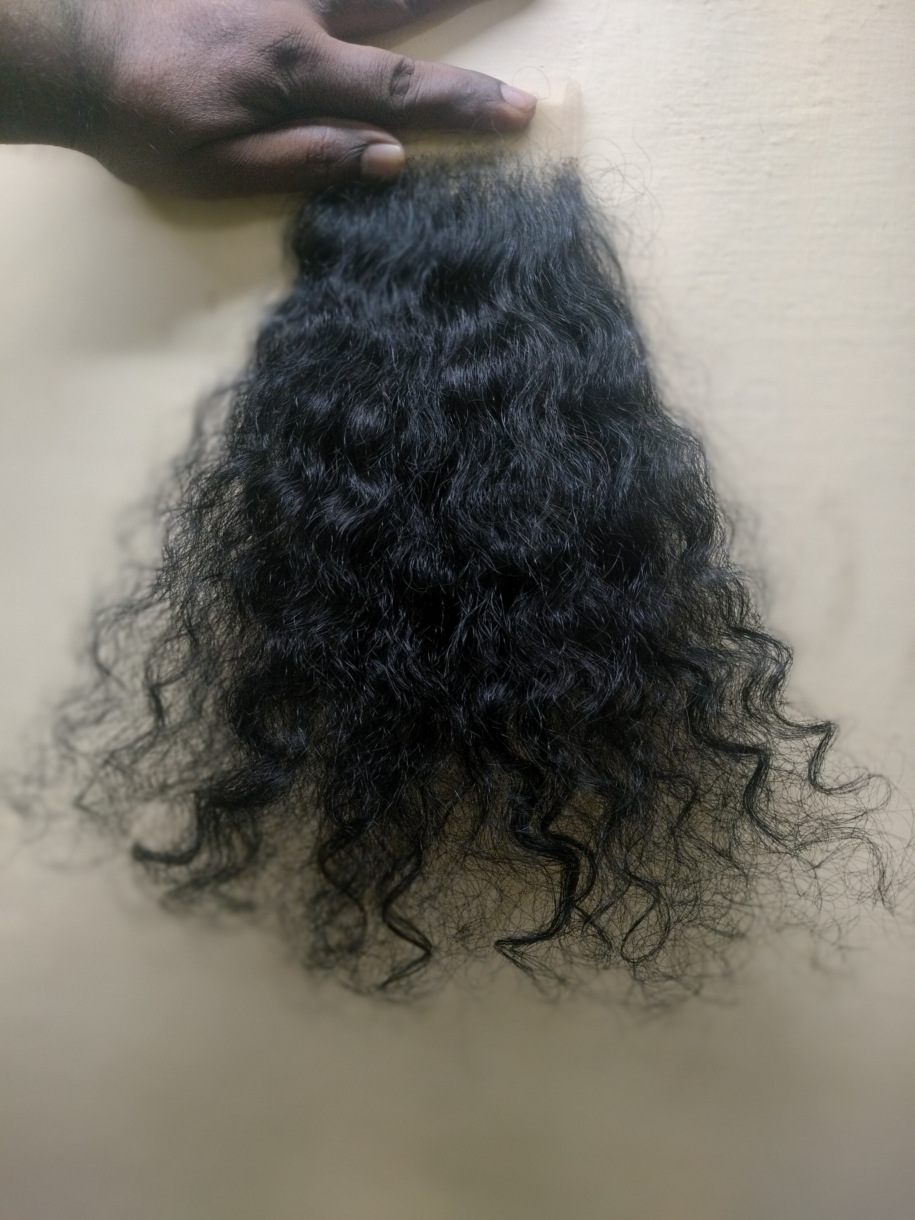 Human Hair Closure - Color: Black/brown