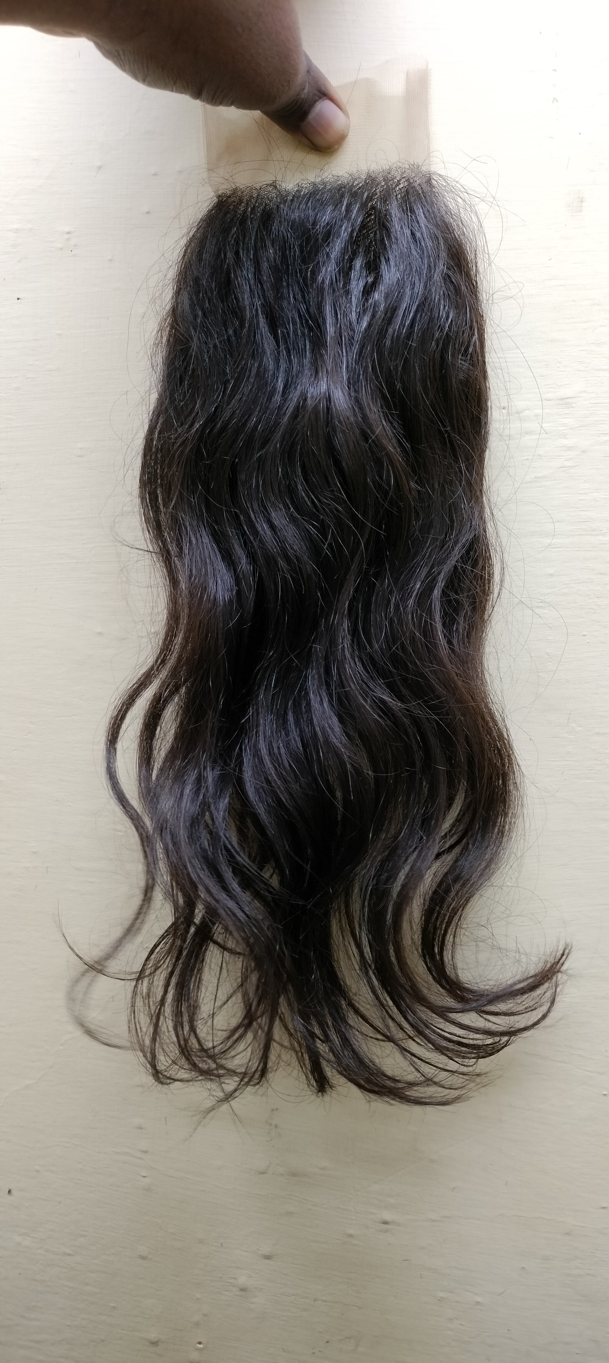 Human Hair Closure - Color: Black/brown