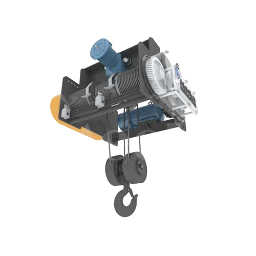 Crane Wire Hoist - Color: Black Paint Coated