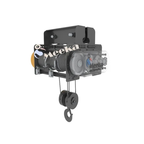 5 Ton Capacity Wire Rope Hoist - Color: Black Paint Coated