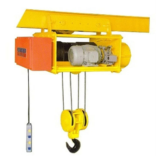 Machine Wire Hoist - Color: Yellow Paint Coated