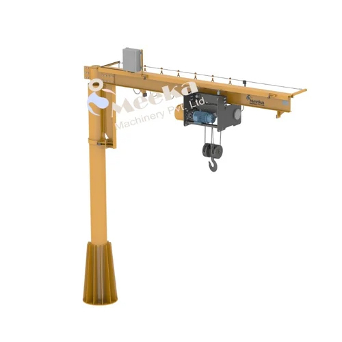 Industrial Jib Crane - Color: Yellow Paint Coated