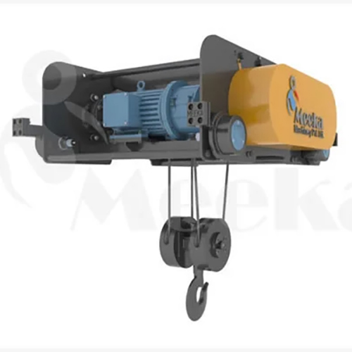 Mild Steel Crane Wire Hoist - Color: Black