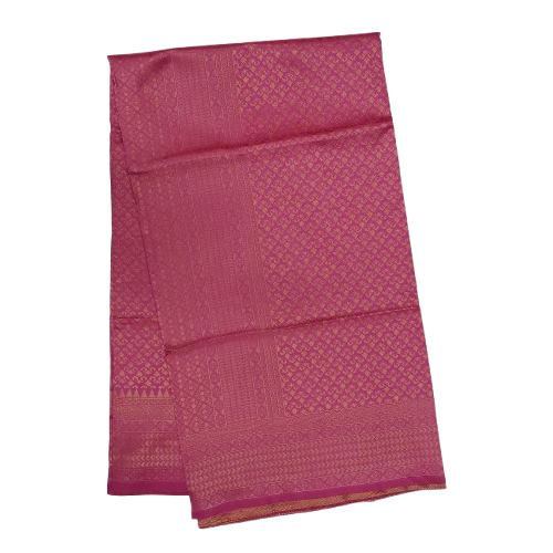 Ladies Pink Color Silk Saree - Color: Different Available