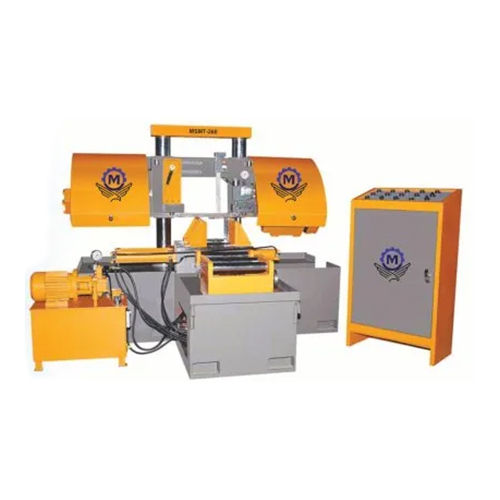 Hydraulic Heavy Duty Double Column Bandsaw Machine - Color: Yellow