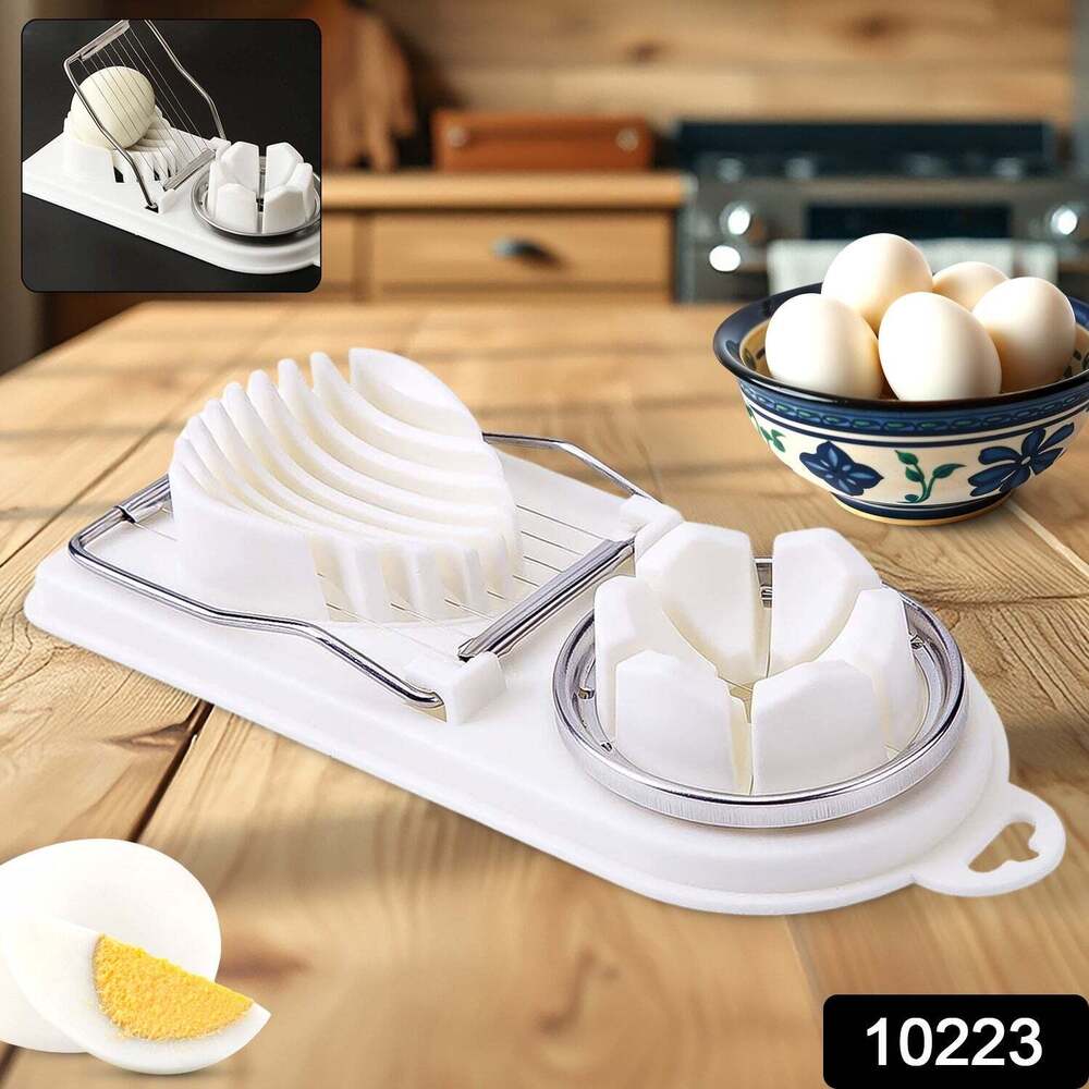 2 In 1 Egg Slicer, Egg Cutter For Hard Boiled Eggss