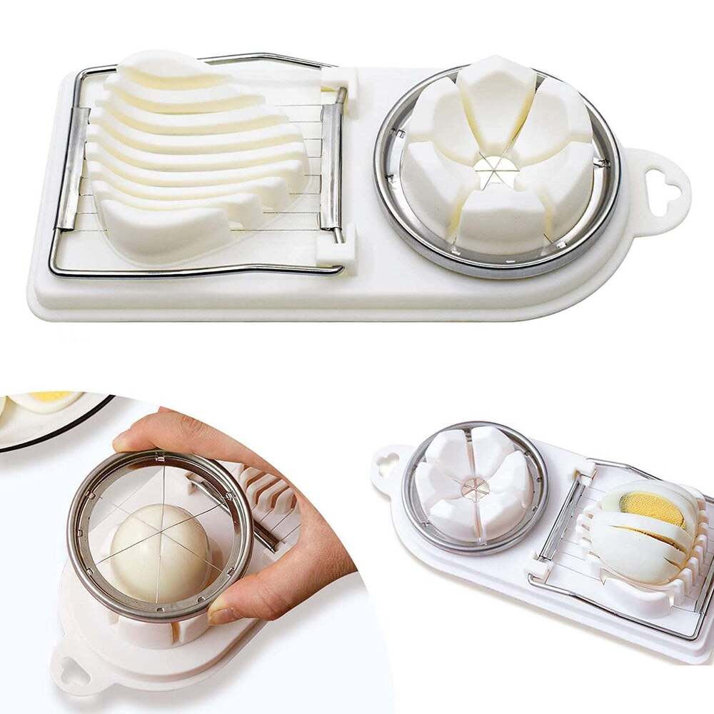 2 In 1 Egg Slicer, Egg Cutter For Hard Boiled Eggss