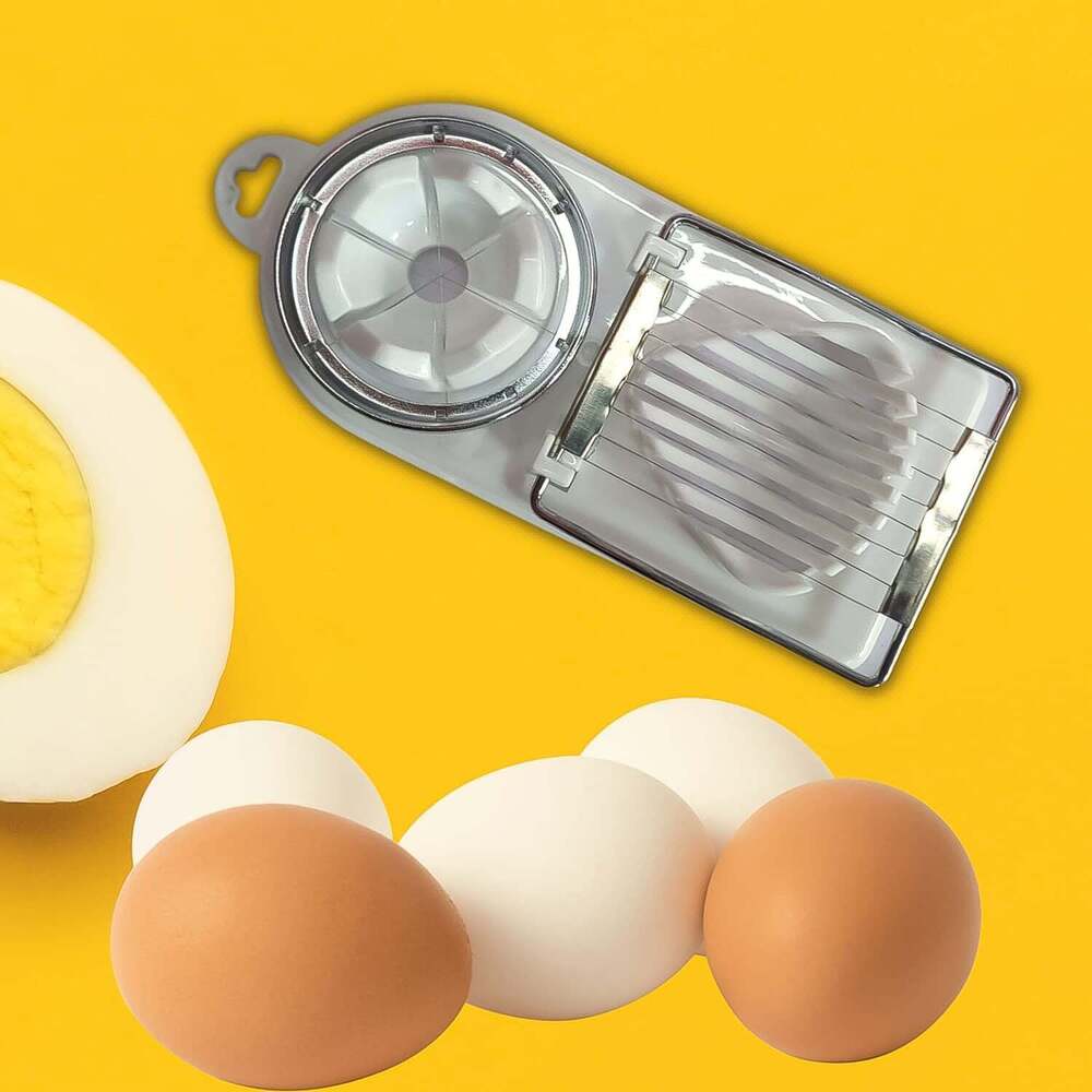 2 In 1 Egg Slicer, Egg Cutter For Hard Boiled Eggss