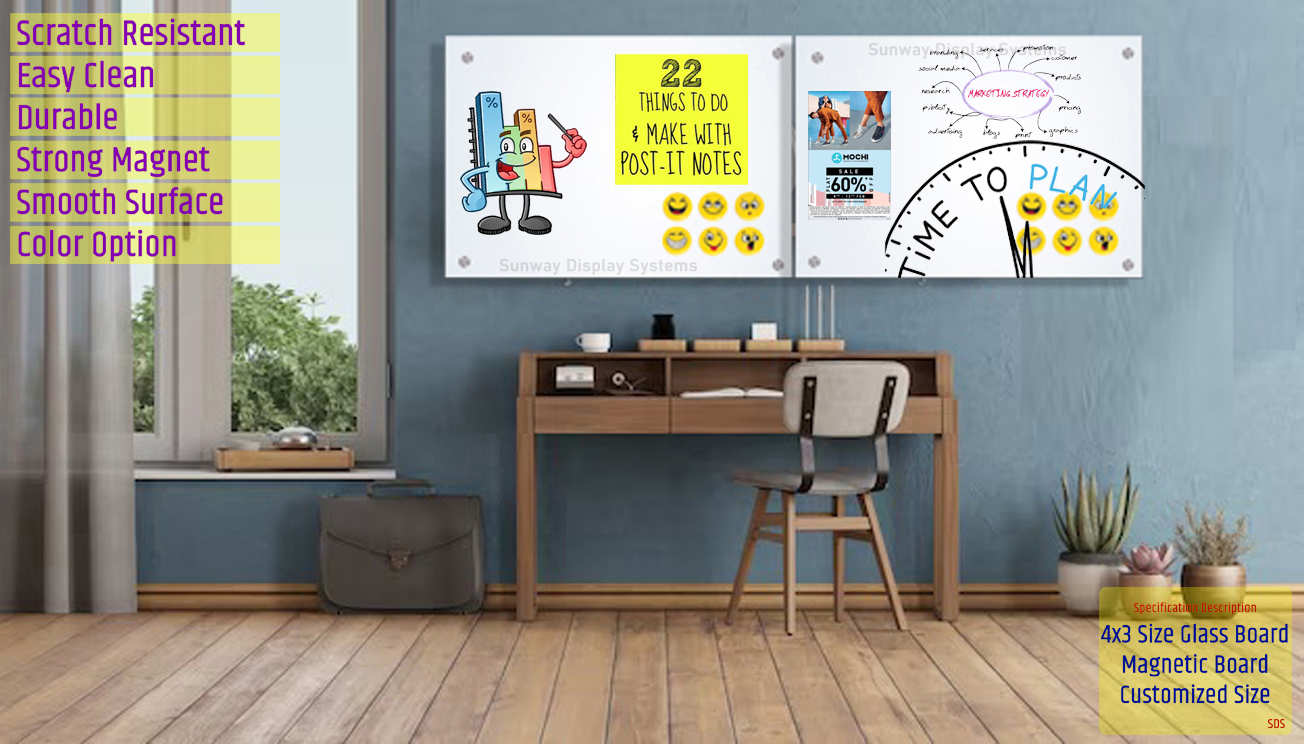 12x24 Inch Glass Writing Board
