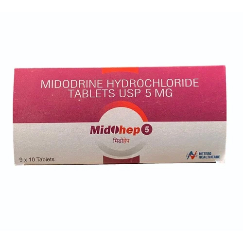 5mg मिडोड्रीन हाइड्रोक्लोराइड टैबलेट - दवा का प्रकार: सामान्य दवाएं