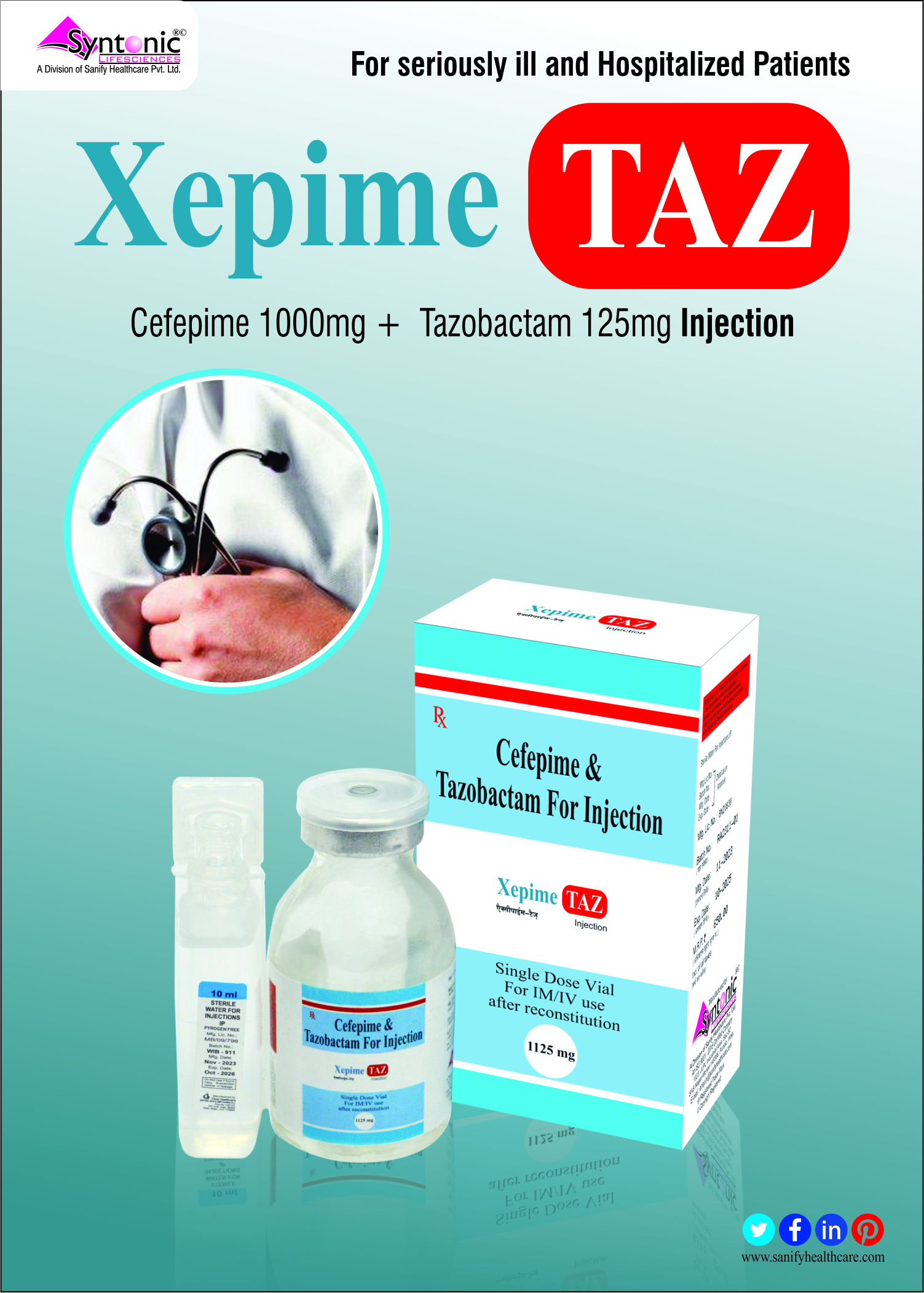 Xepime -taz - Dosage Form: Injection