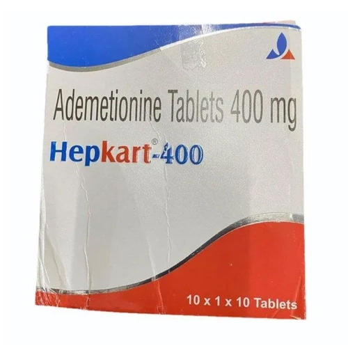 हेपकार्ट एस एडेनोसिल मेथियोनीन टैबलेट - 400 mg स्ट्रेंथ | 10 टैबलेट, समग्र स्वास्थ्य और कल्याण का समर्थन करती है, केवल डॉक्टर की पर्ची पर उपलब्ध, सूखी और ठंडी जगह पर रखें