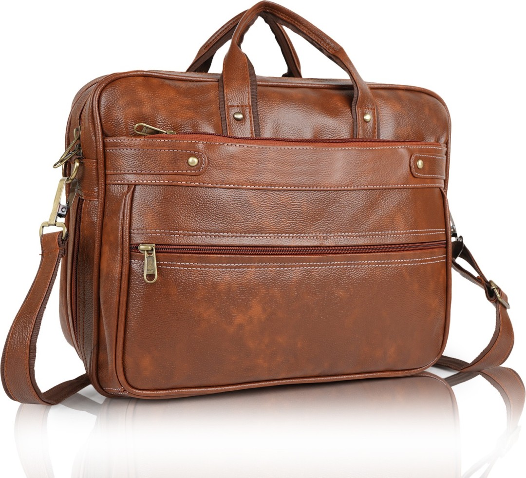 SENTINEL Men Office Leather Laptop Bag