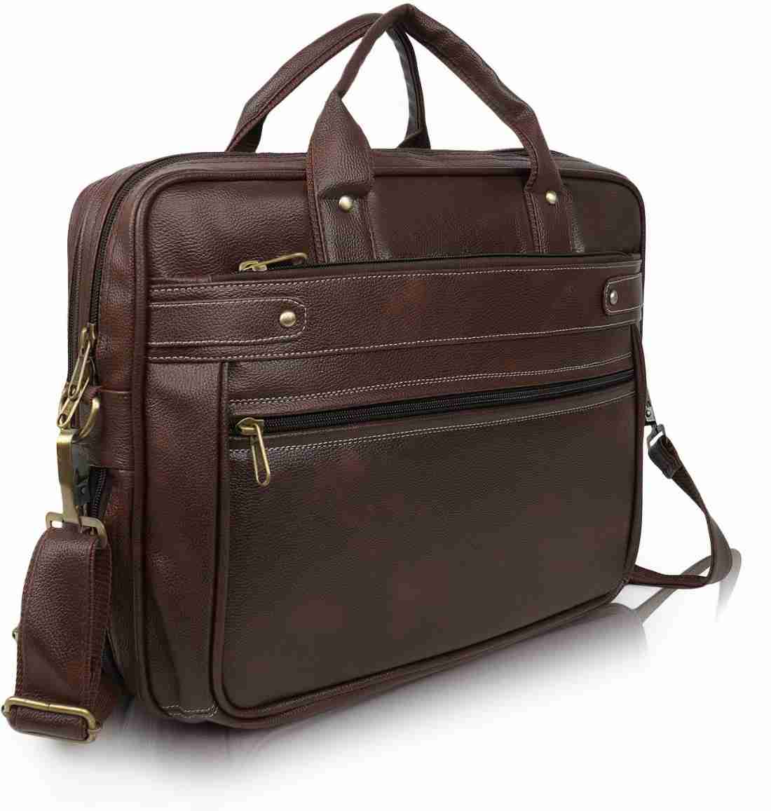 SENTINEL Men Office Leather Laptop Bag