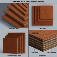 Commercial Brown Plywood - Density: Na