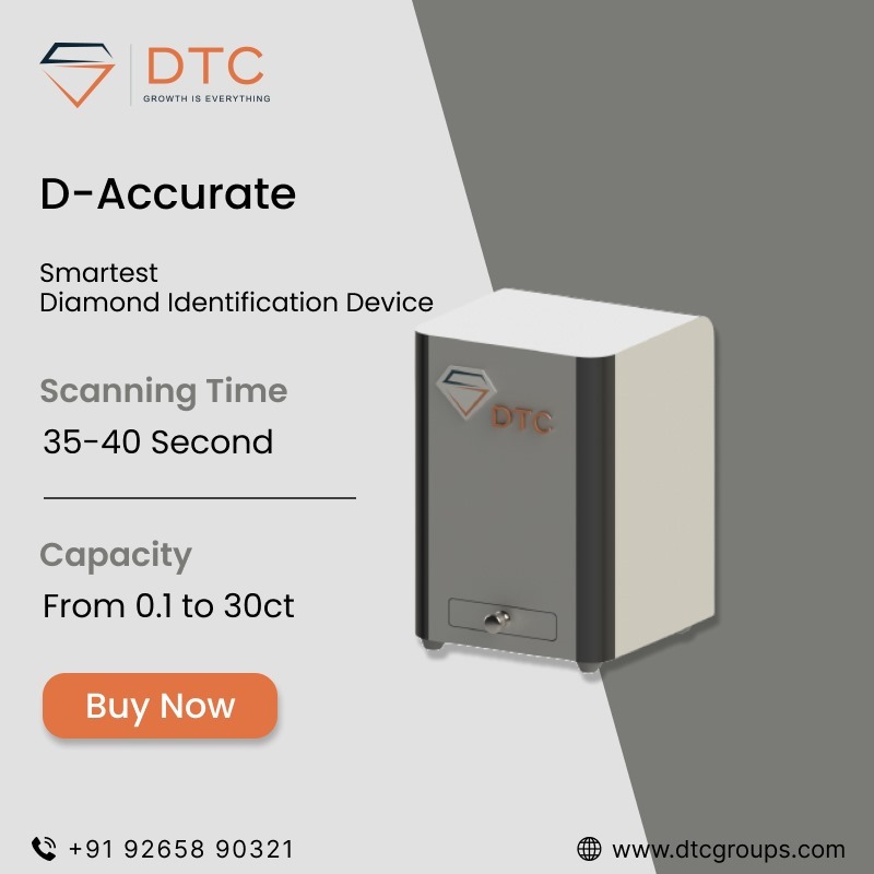D- Accurate Identification Device - Aluminium, 250x280x340 Mm, Silver/black | Loose Diamond & Jewelry Testing, Semi-automatic Operation, 1-30 Carat Capacity, 40 Seconds Cvd Detection