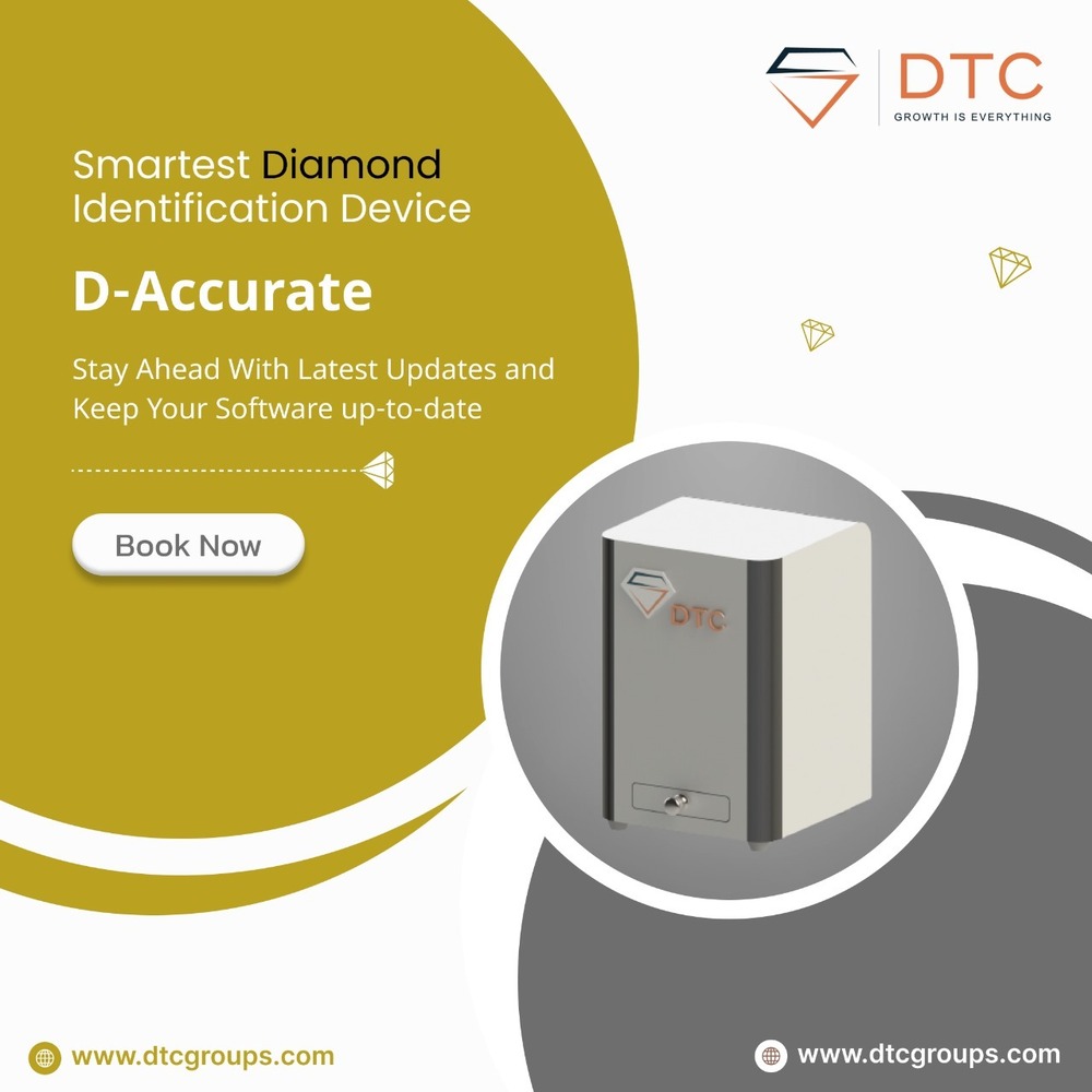 D- Accurate Identification Device - Aluminium, 250x280x340 Mm, Silver/black | Loose Diamond & Jewelry Testing, Semi-automatic Operation, 1-30 Carat Capacity, 40 Seconds Cvd Detection