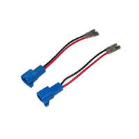 2 Pin Car Wiring Harness - Plastic, Rated Voltage 12-24v | Blue Color, Male And Female Connectors, Ideal For Automobile Applications