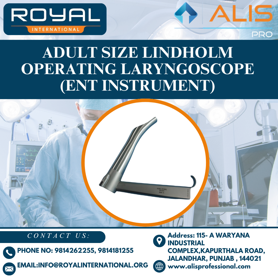 Adult Size Lindholm Operating Laryngoscope (Ent Instrument)