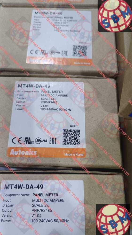 Autonics Digital Panel Meter,Mt4W-Da-49 - Accuracy: A 0.3%