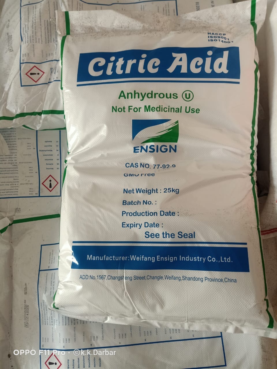 CITRIC ACID ANHYDROUS