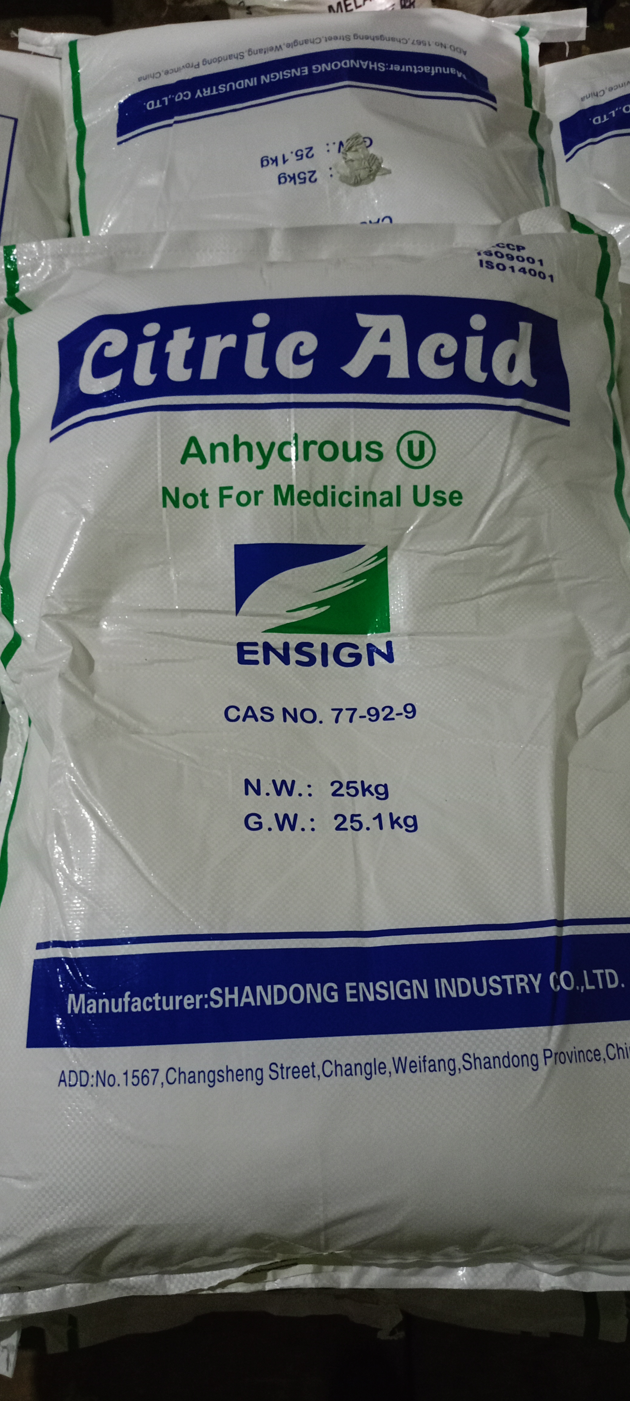CITRIC ACID ANHYDROUS