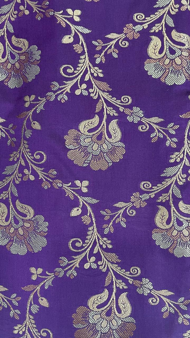 Kashmiri Silk Saree - Color: Six Bright Colour