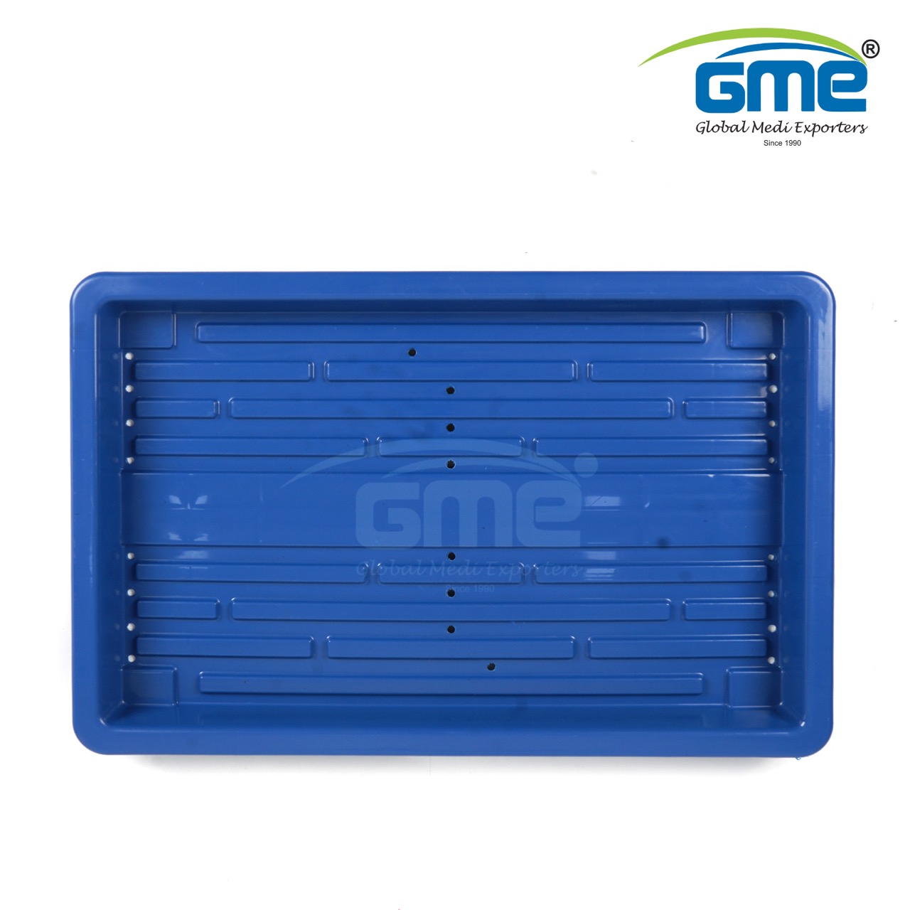 Hydroponic Tray - Rectangular, Polypropylene, Blue & Green, 1 Kg Capacity | Portable, Manual Operation, Lightweight At 200 Grams