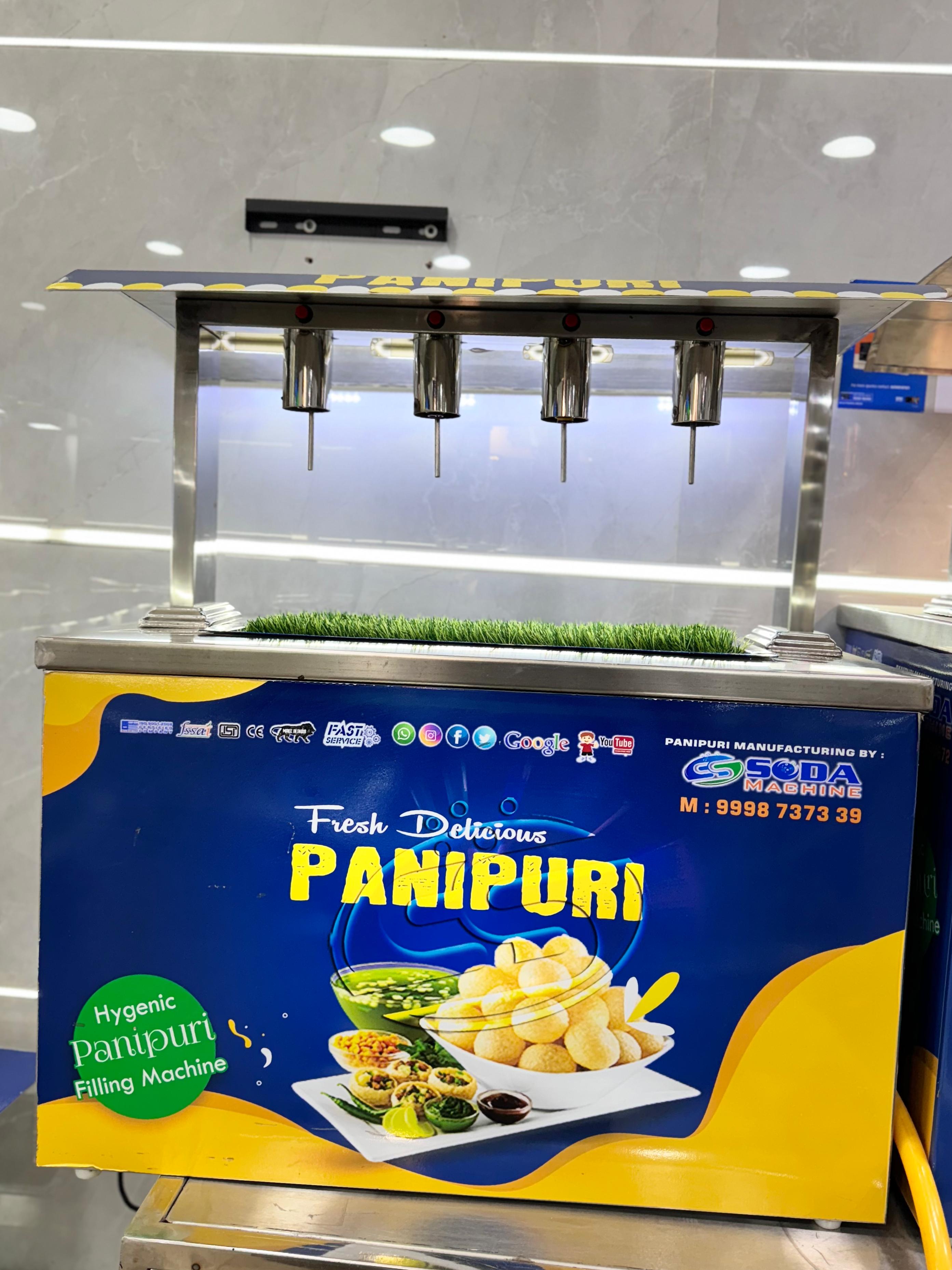 4 Nozzle Table Top Panipuri Filling Machine