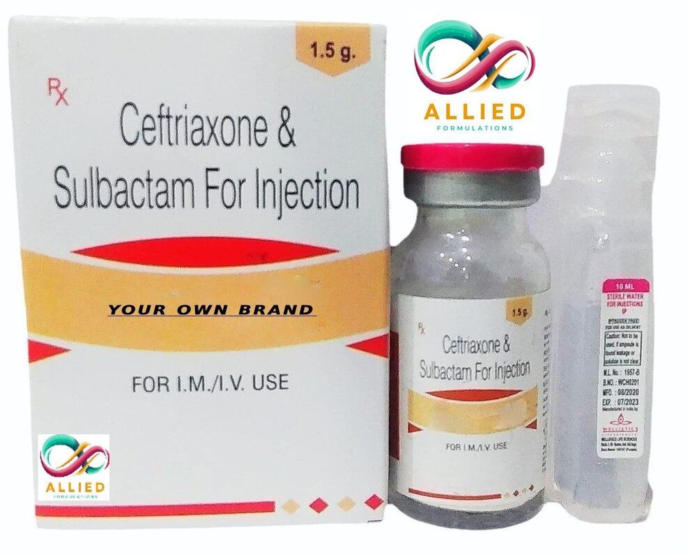 Ceftriaxone 1gm+Sulbactum 500mg