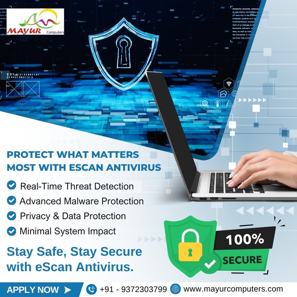 Escan Aniti-virus With Total Security Software For Computer, Laptop - Features: Good Quality