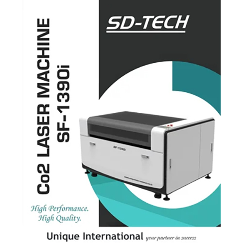 CO2 Laser Cutting Machine - 1300x900 mm , High-Performance Computerized Cutting with Frequency Speed Control and Elegant White Finish