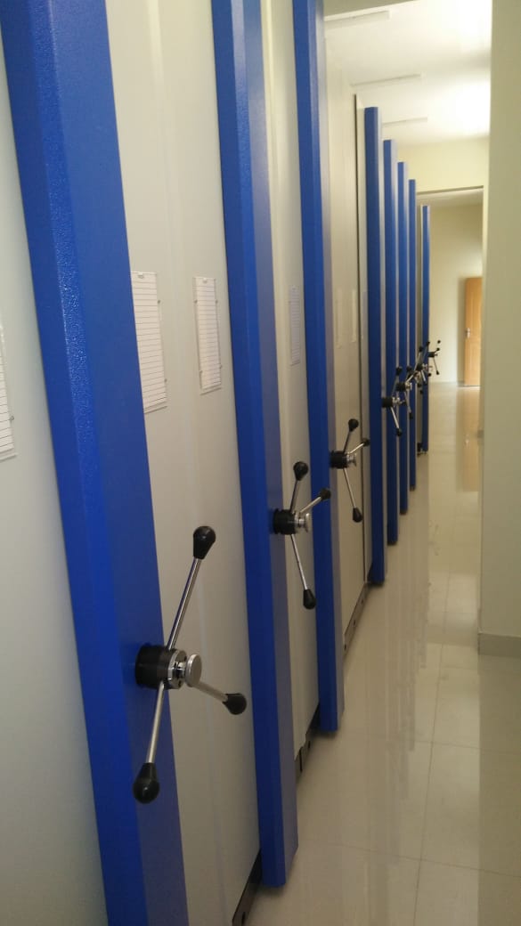 File Compactor Storage - Powder Coated Steel, Standard Size, White Color | User-friendly, Easy To Install, Customizable For Optimal Space Utilization