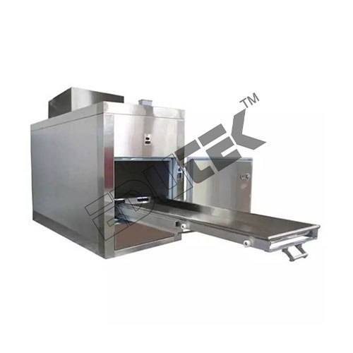 Single Body Mortuary Chamber - Stainless Steel & Copper, Digital Display Temp - Noise Less Functioning, Puf Insulation, Alarm Features, Wheel Mounted