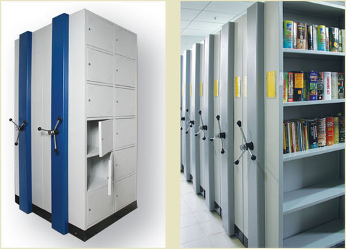 Compactor Movable Shelving System - Color: White