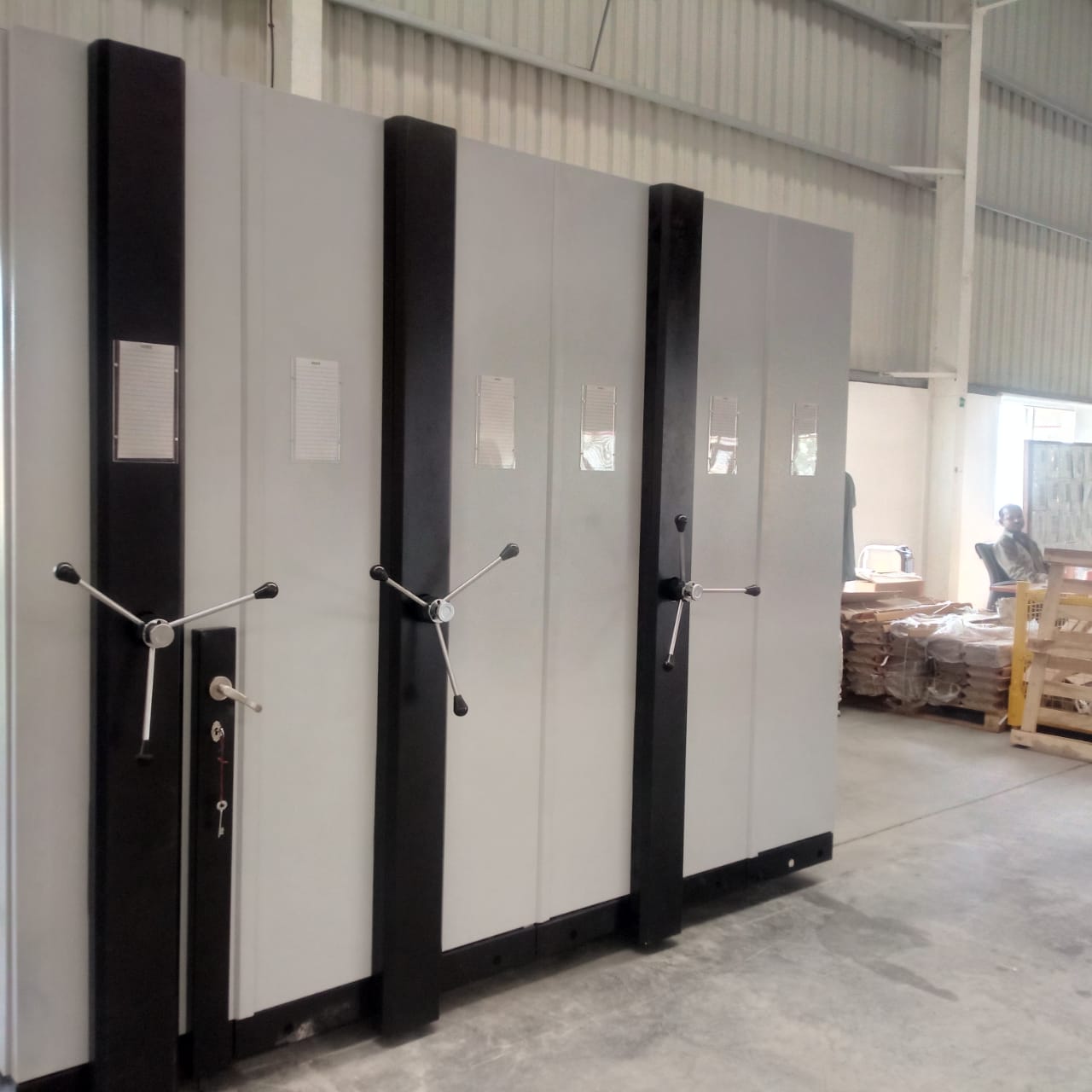 Compactor Movable Shelving System - Color: White