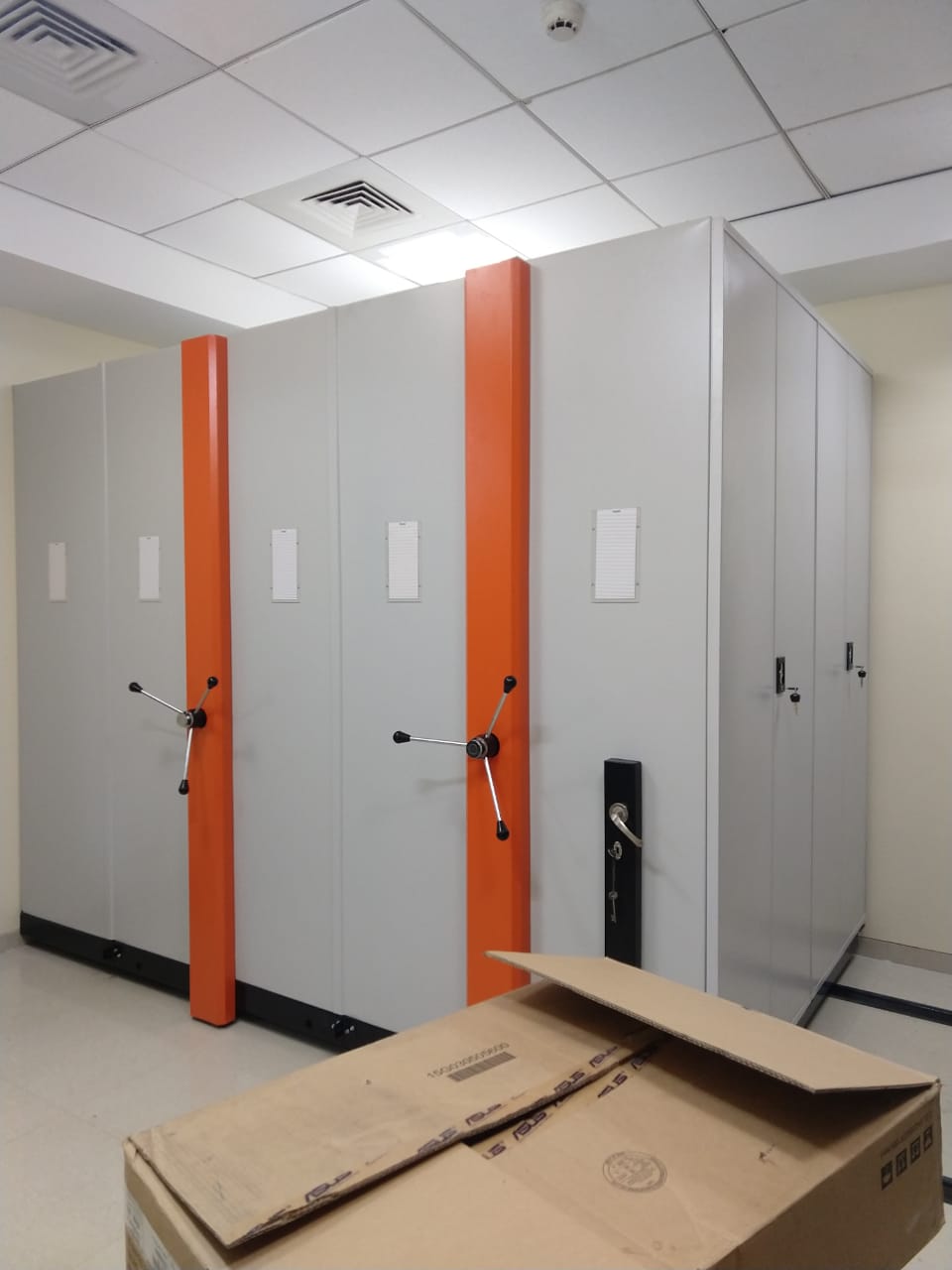 Compactor Movable Shelving System - Color: White