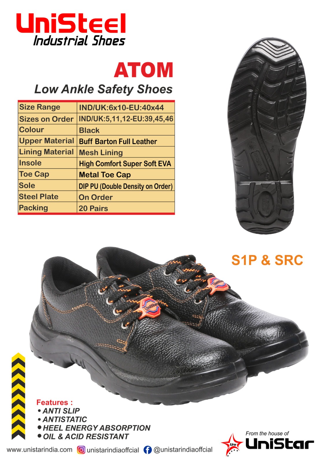 Unistar Atom Safety Shoes