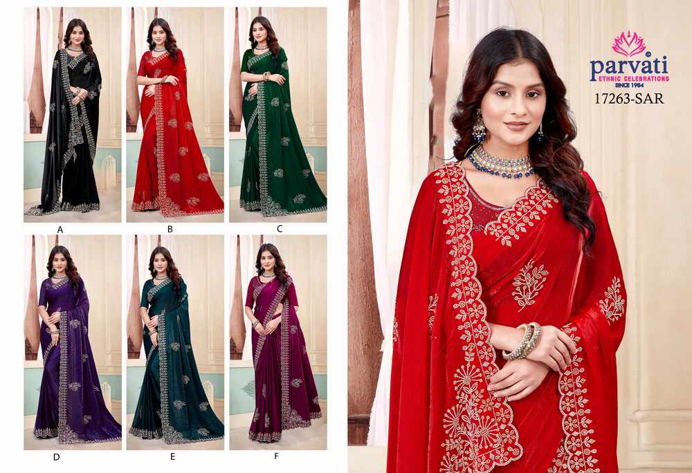 Parvati Multicolor Fancy Saree -172463