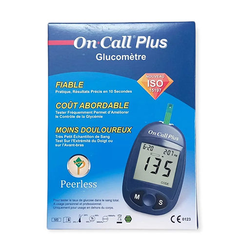 On Call Plus Glucometer With 10 Test Strips