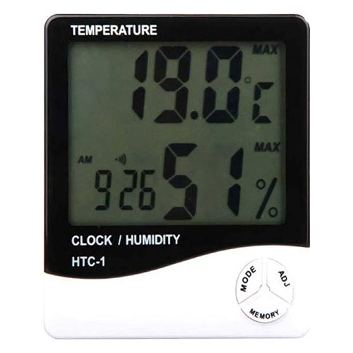 Htc-1 Digital Thermo Hygrometer - Color: White