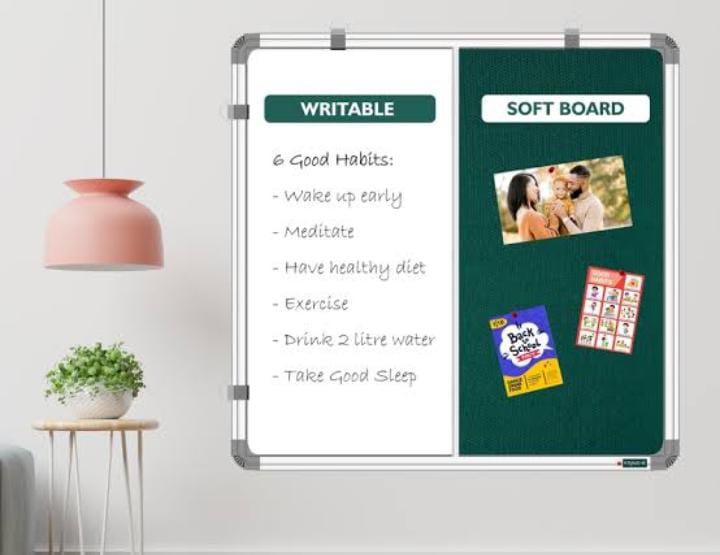 Combination Non Magnetic Notice Board