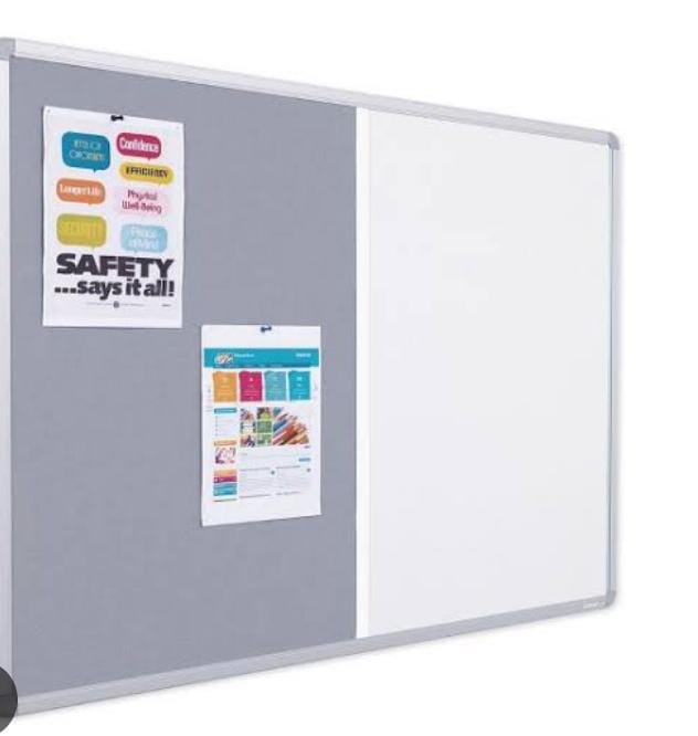 Combination Non Magnetic Notice Board