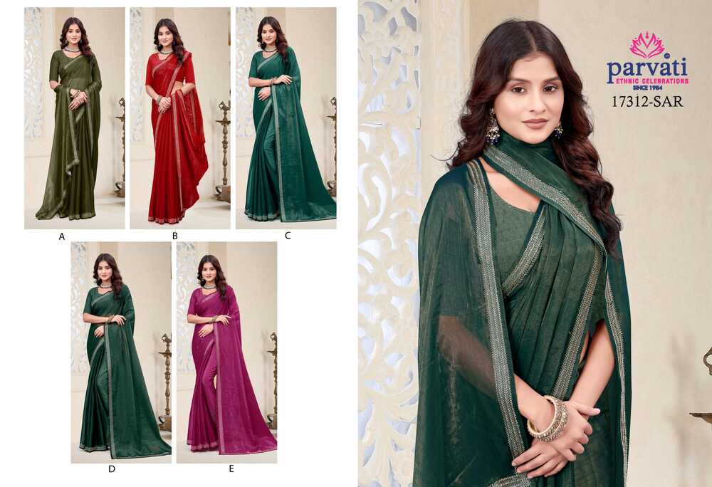 Parvati Multicolor Fancy Saree -17312