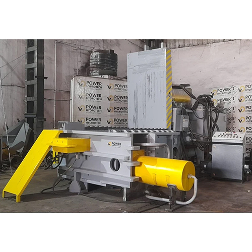 Aluminum Can Baler Machine - Color: Steel Grey And Yellow