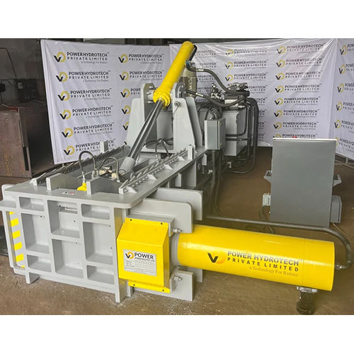 Aluminum Economy Baler Machine - Color: Grey And Yellow